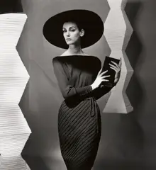 F.C. Gundlach, Das kleine Schwarze. Etude in hell/dunkel Heinz Oestergaard Judy Dent, Berlin, 1962, Gelatinesilberabzug