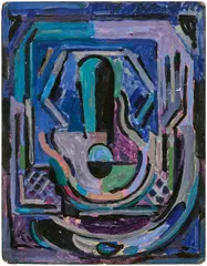 Albert Gleizes, Composition, 1944, Öl auf Malpappe