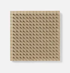 Aggressive Reihung by Günther Uecker, 1975, Nägel und Grafit auf Leinwand, auf Holz aufgezogen, sold Dec 2025