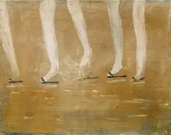 Norbert Schwontkowski, Sandalen, 2002, Öl auf Leinwand