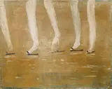 Norbert Schwontkowski, Sandalen, 2002, Öl auf Leinwand