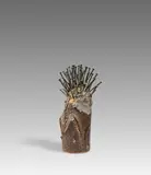 Günther Uecker, Nagelbaum, 1999, Mischtechnik (Nägel, Asche-Leim-Gemisch, Holz)