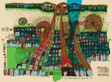 Friedensreich Hundertwasser, Let us pray Manitou wins, 1981, Farbserigrafie auf Bütten
