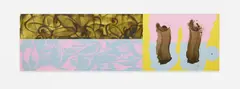 David Reed, "485", 2000-2002, Öl und Alkyd auf Leinwand