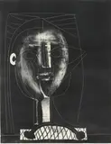 Pablo Picasso, Figure noire, 1948, Lithografie auf Arches (Wasserzeichen)