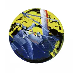 Gerhard Richter, Goldberg-Variationen, 1984, Mit Ölfarbe einseitig übermalte Schallplatte zu Bachs Goldberg Variationen (eingespielt von Glenn Gould 1982)