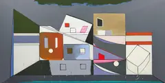 Thomas Scheibitz, "Mel Stuart", 2006, Öl auf Leinwand