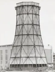 Kühlturm, ca. 1930. Zeche Radbod, Hamm, Ruhrgebiet by Bernd und Hilla Becher, 1966, Gelatinesilberabzug auf Agfa, sold Dec 2025