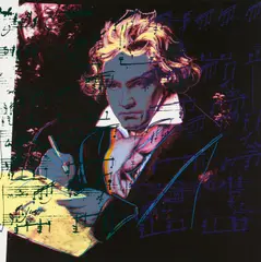 Beethoven by Andy Warhol, 1987, screenprint in colors on Lenox Museum Board, sold Dec 2025