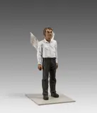 Stephan Balkenhol, Engelmann, 2016, Bronze, patiniert und farbig gefasst