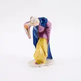 Nymphenburg, Chinese, das Haupt neigend, 1900-1920, Porzellan, polychrom und gold staffiert