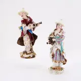 Meissen, Malabar und Malabarin, 19. Jh. und früher, Porzellan, polychrom und gold staffiert