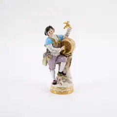 Winzer by Meissen, Vor 1924, Porzellan, polychrom und gold staffiert, sold Nov 2025