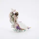 Meissen, Mohr mit Kakadu, 1949, Porzellan, polychrom und gold staffiert