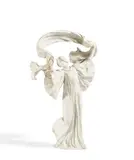 Sèvres, Große Figur 'Tanzendes Mädchen mit Schärpe', 1908, Biskuitporzellan