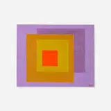 Josef Zenk, Red Square, oil on board