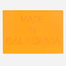 Ed Ruscha, Made in California, 1971, lithograph in colors on Arches paper
