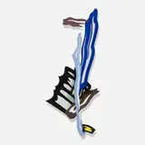 Roy Lichtenstein, Brushstroke III, 1986, epoxy paint, acrylic lacquer, and acrylic paint on cherry wood