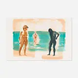 Eric Fischl, Dark Figure (from Four Aquatints), 1989, etching and aquatint on wove paper