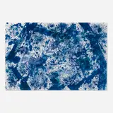 Dark Blue Cup (SF-141A) by Sam Francis, 1973, lithograph in colors on Rives BFK paper, sold Oct 2021