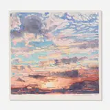 Shirley Pettibone, California Sunset 4, 1989, watercolor on paper