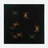 Ed Moses, Untitled Tarantulas (from Rebecca's Restaurant), 1983, painted glass window