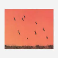 Michal Rovner, 9X, 1997, archival pigment print on canvas