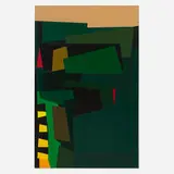 Karl Stanley Benjamin, Floating Structures #14, 1962, oil on canvas