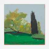 Fritz Scholder, Strawberry Fields #1, 1988, acrylic on canvas