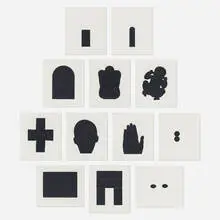 Antony Gormley, Bearing Light Portfolio, 1990, ink and clay woodblock prints on Stonehenge paper