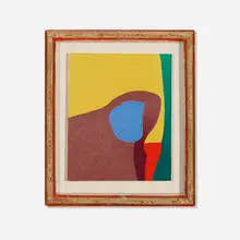 Frederick Hammersley, Insist Upon, #5, 1987, oil on panel in artist's frame