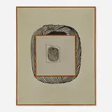 Roy Lichtenstein, "Ball of Twine," 1963 by Richard Pettibone, 1965, oil on shaped canvas in artist's double frame, sold Oct 2021