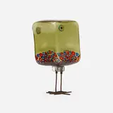 Pulcini by Alessandro Pianon, c. 1963, glass, copper, sold Oct 2021
