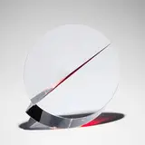 Martin Rosol, Nautilus, c. 2015, sandblasted, cut, and polished optical glass