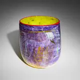 Dale Chihuly, Cadmium Yellow Soft Cylinder with Red Lip Wrap