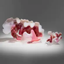 Marvin Lipofsky, Untitled (#5 from the IGS II series), 1985-98, mold-blown glass, cut, sandblasted, and acid-polished