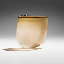 Pilchuck Basket by Dale Chihuly, 1977, hand-blown glass, sold Sep 2024