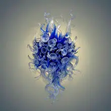 Dale Chihuly, Raphael Blue Sconce, 1997, hand-blown glass