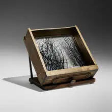 Miriam Di Fiore, Timeless Drawer, 2001, fused glass panels, wood, metal