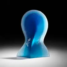 Javier Gomez, Cabeza, 2008, laminated and polished glass