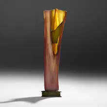 Danny Perkins, Balance, 1991, hand-blown glass, oil paint