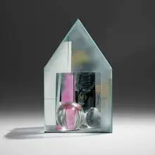 Therman Statom, Standing Bear, 2004, painted glass, found objects