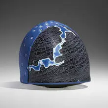 Ethan Stern, Blue Stile, 2009, hand-blown and wheel-carved glass