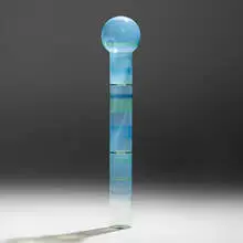 Pavel Hlava, Pillar, 1985, hand-blown glass, steel