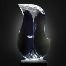 Christopher Ries, Embrace, 2001, cut, ground, and polished optical crystal