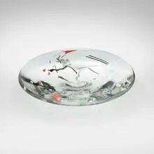 Thaddeus Wolfe, Footed dish, c. 2011, glass