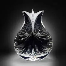 Wild Orchid by Christopher Ries, 2005, cut, ground, and polished optical crystal, sold Sep 2024