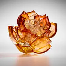 Martin Blank, Lotus, 2006, hot-sculpted glass with silver inclusions