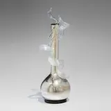 Silver Venetian with Quartz Coil by Dale Chihuly, 2009, hand-blown glass, mercury, sold Sep 2024