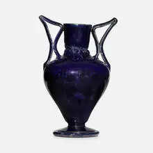 George E. Ohr, Exceptional and Large vase, 1898-1910, glazed earthenware